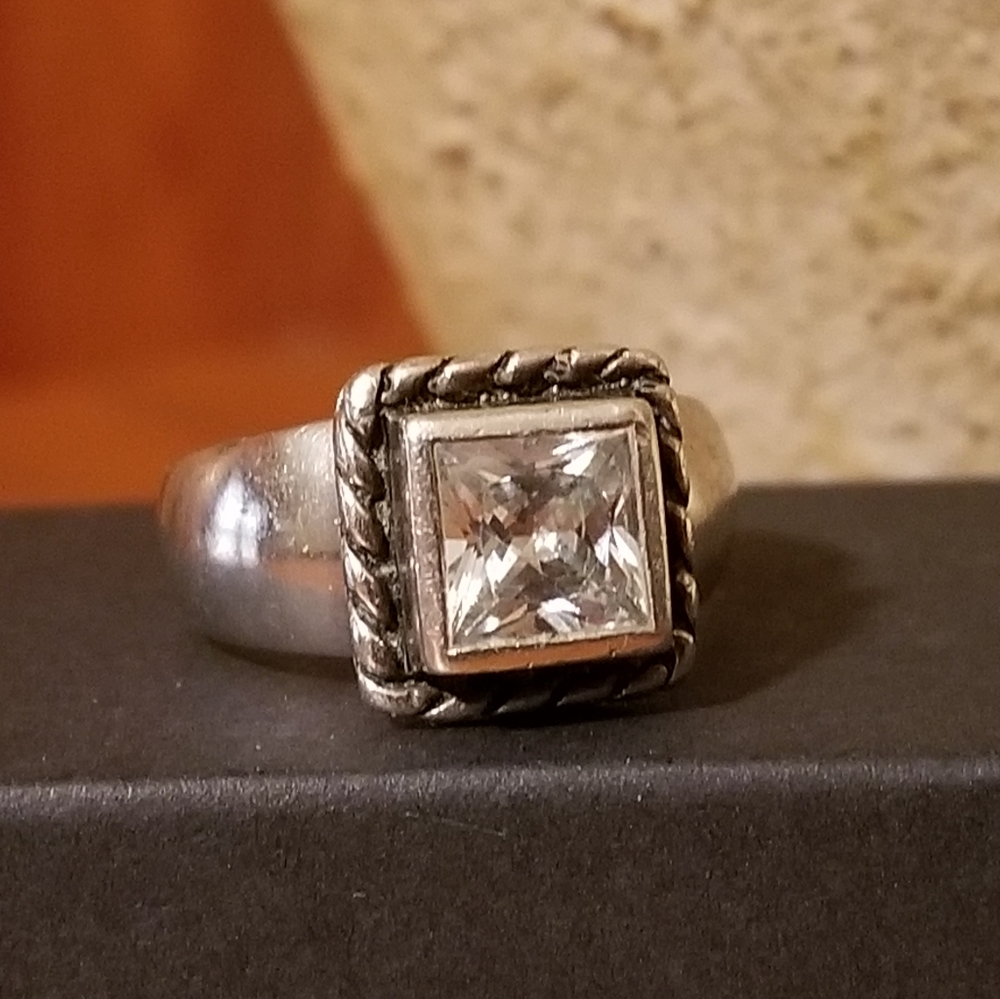 Silpada Sterling Silver & Zirconia Ring